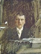 Anders Zorn jag som oretuscherad bild oil painting on canvas